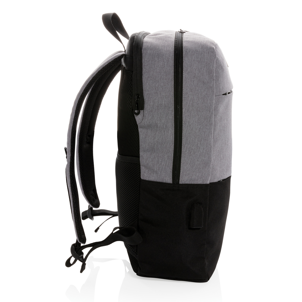 "Rucsac pentru laptop 15.6"" USB & RFID, fără PVC" personalizat cu logo