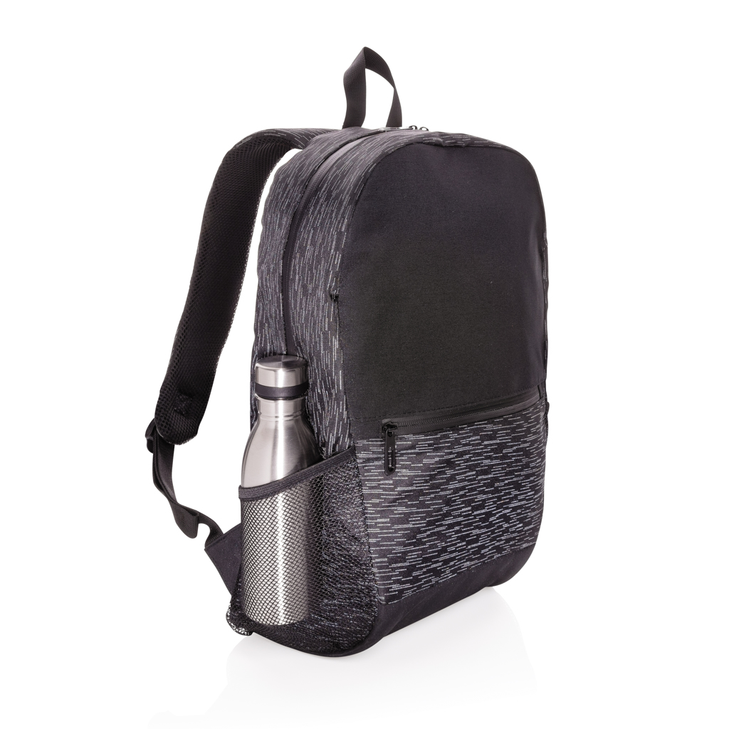 Rucsac reflectorizant pentru laptop AWARE™ rPET personalizat cu logo
