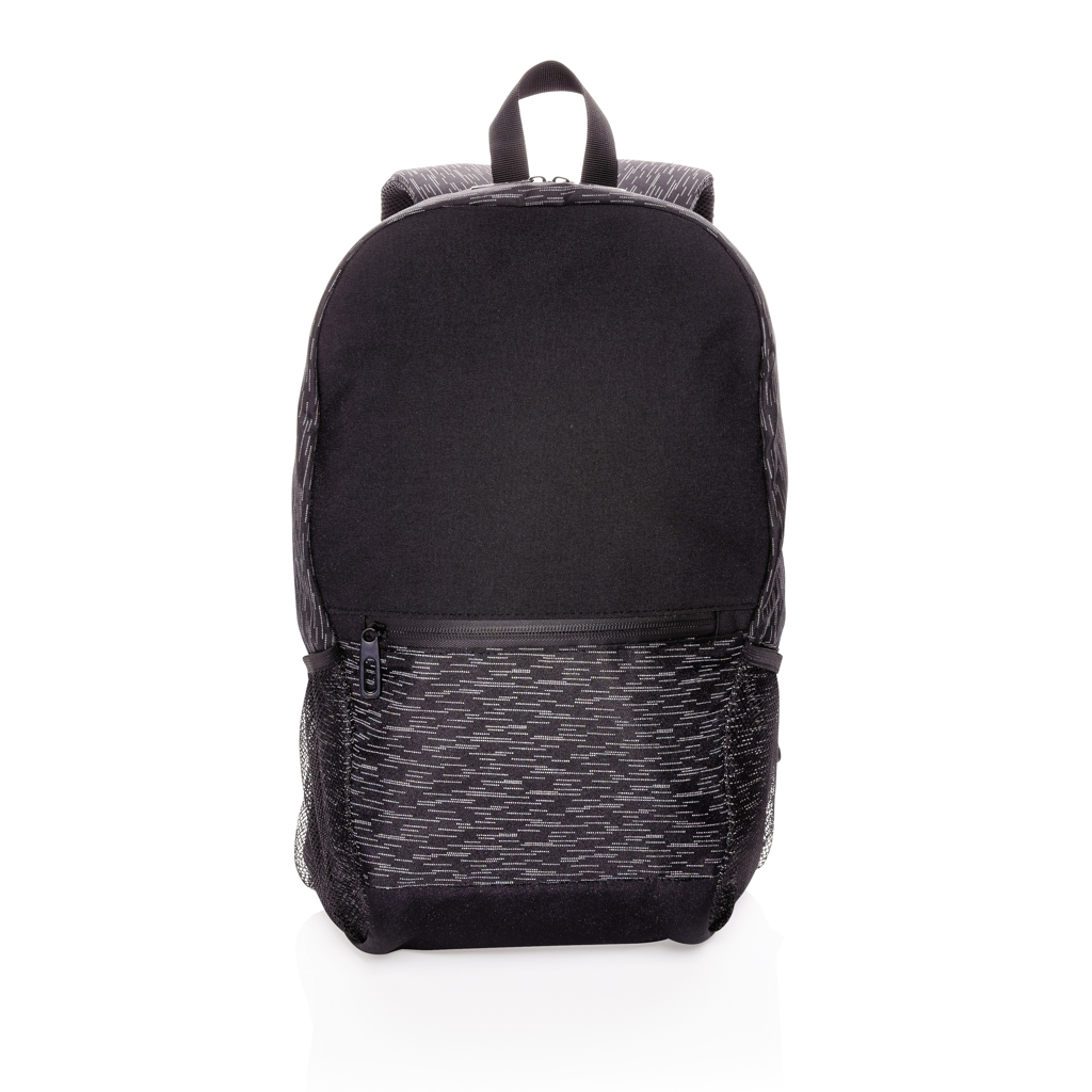 Rucsac reflectorizant pentru laptop AWARE™ rPET personalizat cu logo