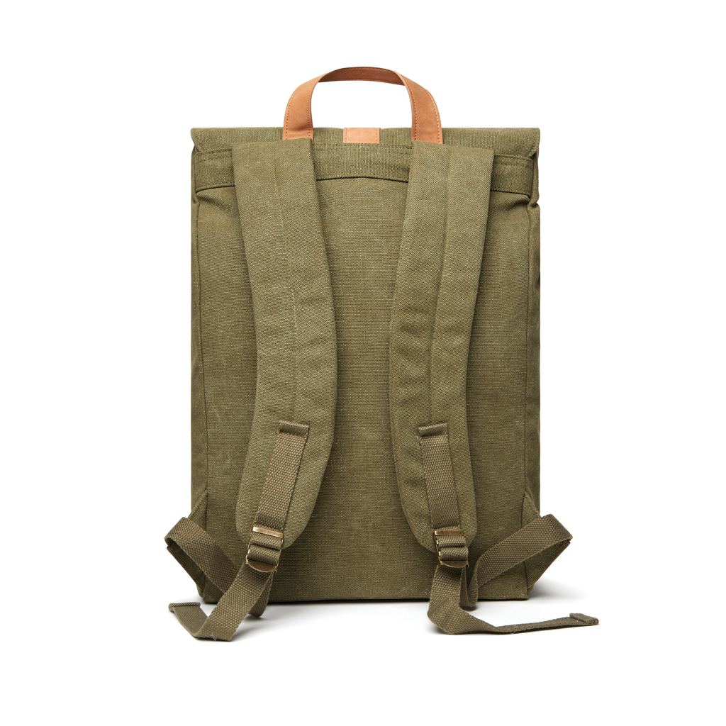 Rucsac VINGA Bosler din canvas reciclat GRS personalizat cu logo
