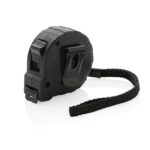 Ruletă din plastic reciclat RCS 3M/16mm cu buton de blocare personalizat cu logo