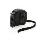 Ruletă din plastic reciclat și bambus 5M/19 mm personalizat cu logo