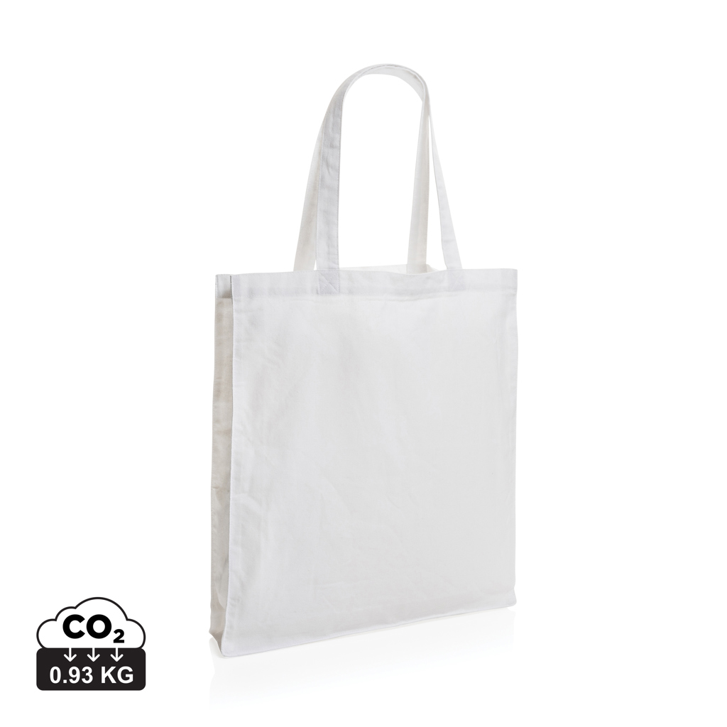Sacoșă extensibilă Impact AWARE™ bumbac reciclat de 145gsm personalizat cu logo