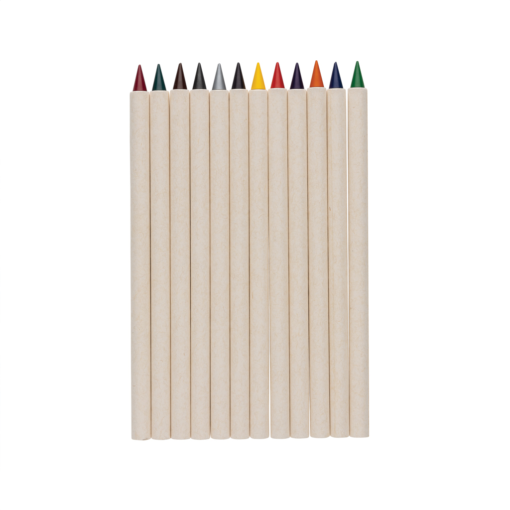 Set 12 creioane colorate infinity Micki GRS personalizat cu logo
