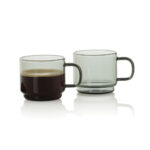Set 2 căni de espresso AdHoc Impact 70ml personalizat cu logo