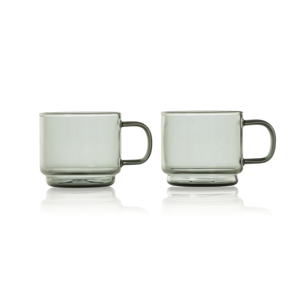 Set 2 căni de espresso AdHoc Impact 70ml personalizat cu logo