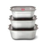 Set 3 cutii Mealprep Black+Blum, diverse dimensiuni personalizat cu logo