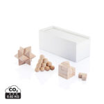 Set 3 jocuri logice din lemn