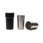 Set 4 pahare inox VINGA Parks RCS 250 ml personalizat cu logo