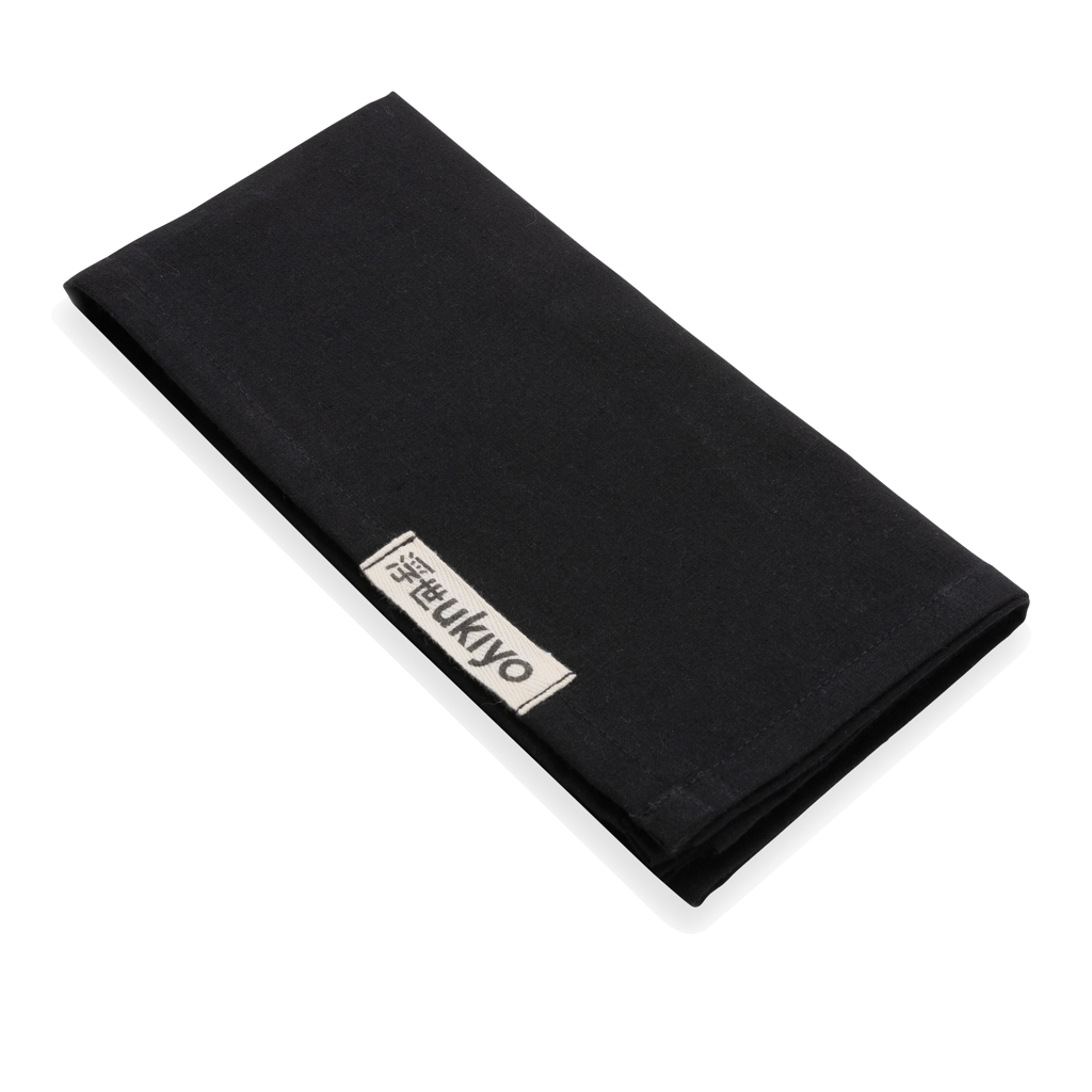 Set 4 servețele de masă bumbac reciclat Ukiyo Aware™ 180gr personalizat cu logo