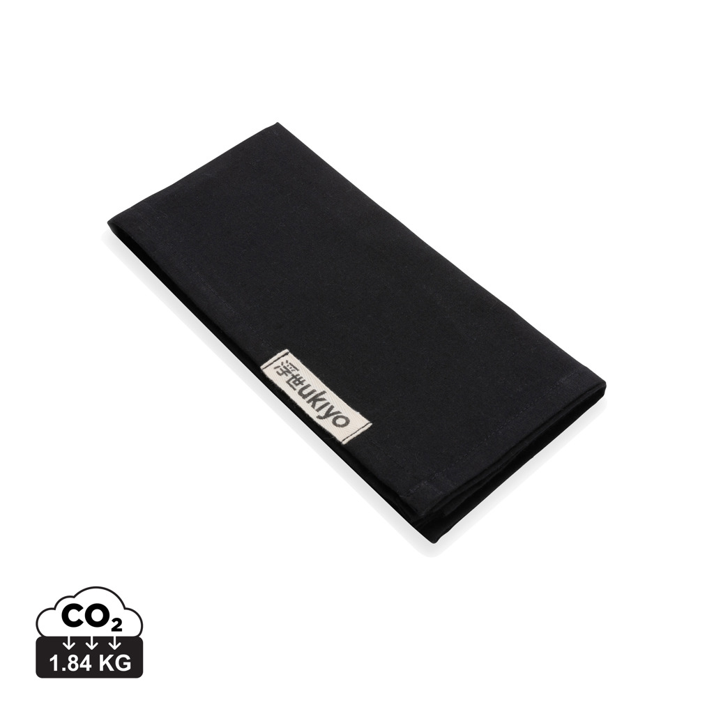 Set 4 servețele de masă bumbac reciclat Ukiyo Aware™ 180gr personalizat cu logo