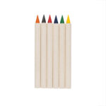 Set 6 creioane colorate infinity Micki GRS personalizat cu logo