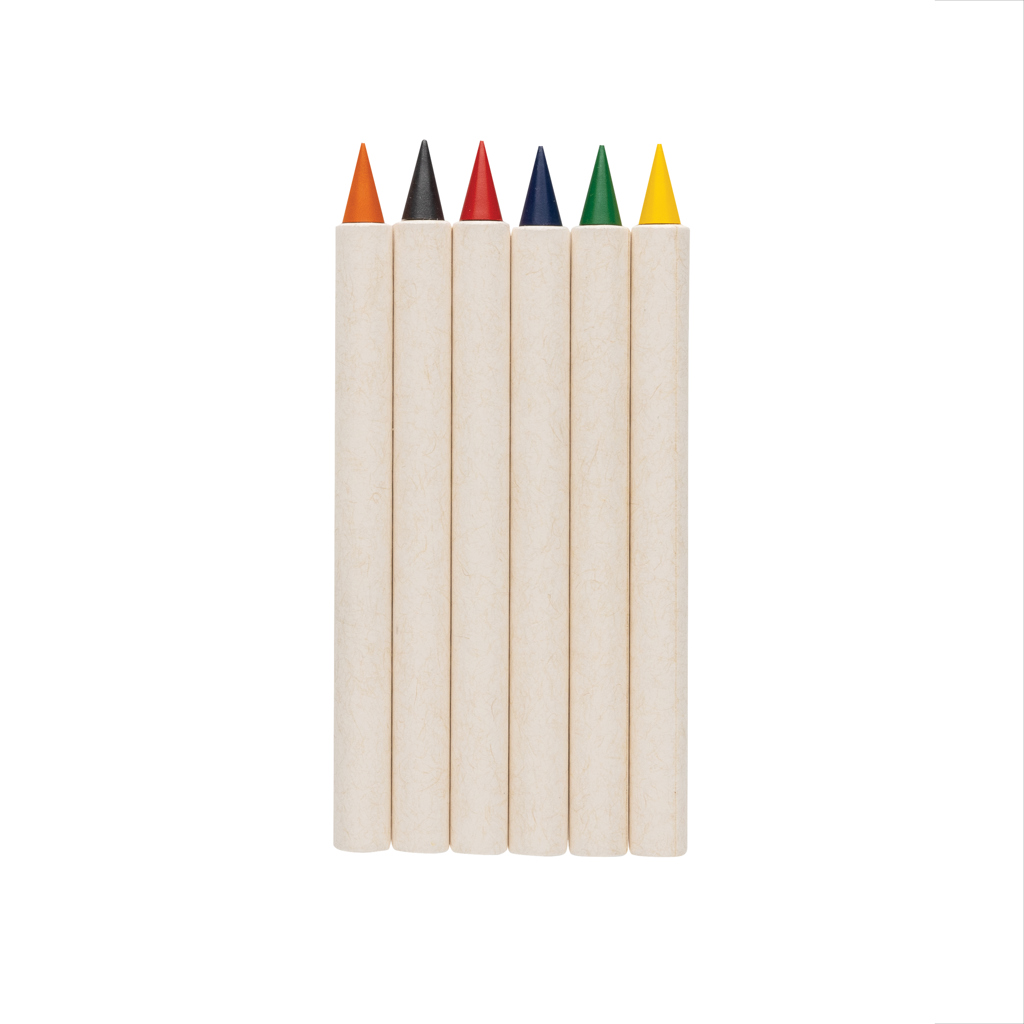 Set 6 creioane colorate infinity Micki GRS cu carnețel personalizat cu logo