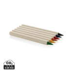 Set 6 creioane colorate infinity Micki GRS cu carnețel