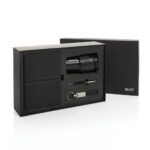 Set cadou business deluxe Swiss Peak RCS cu termos personalizat cu logo