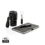 Set cadou business deluxe Swiss Peak RCS cu sticlă