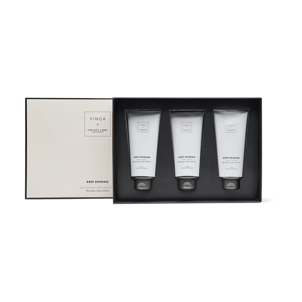 Set cadou îngrijire corp VINGA x TGL personalizat cu logo