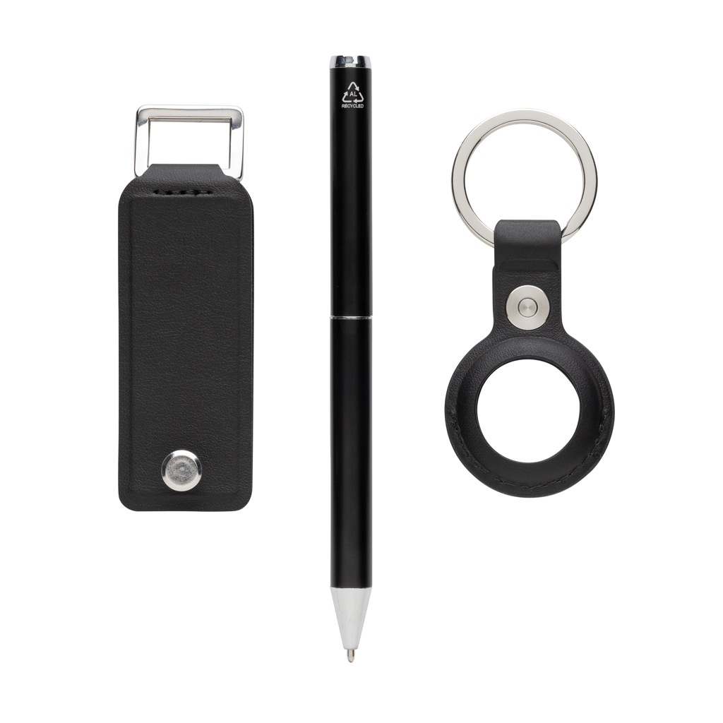 Set cadou SP Tula din 3 piese, din PU reciclat RCS personalizat cu logo