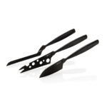 Set cuțite de brânză BOSKA Monaco+ Black personalizat cu logo
