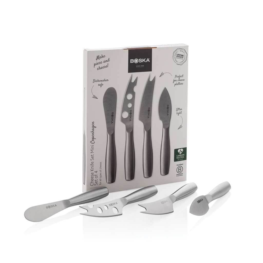 Set cuțite pentru brânză BOSKA Mini Copenhagen personalizat cu logo