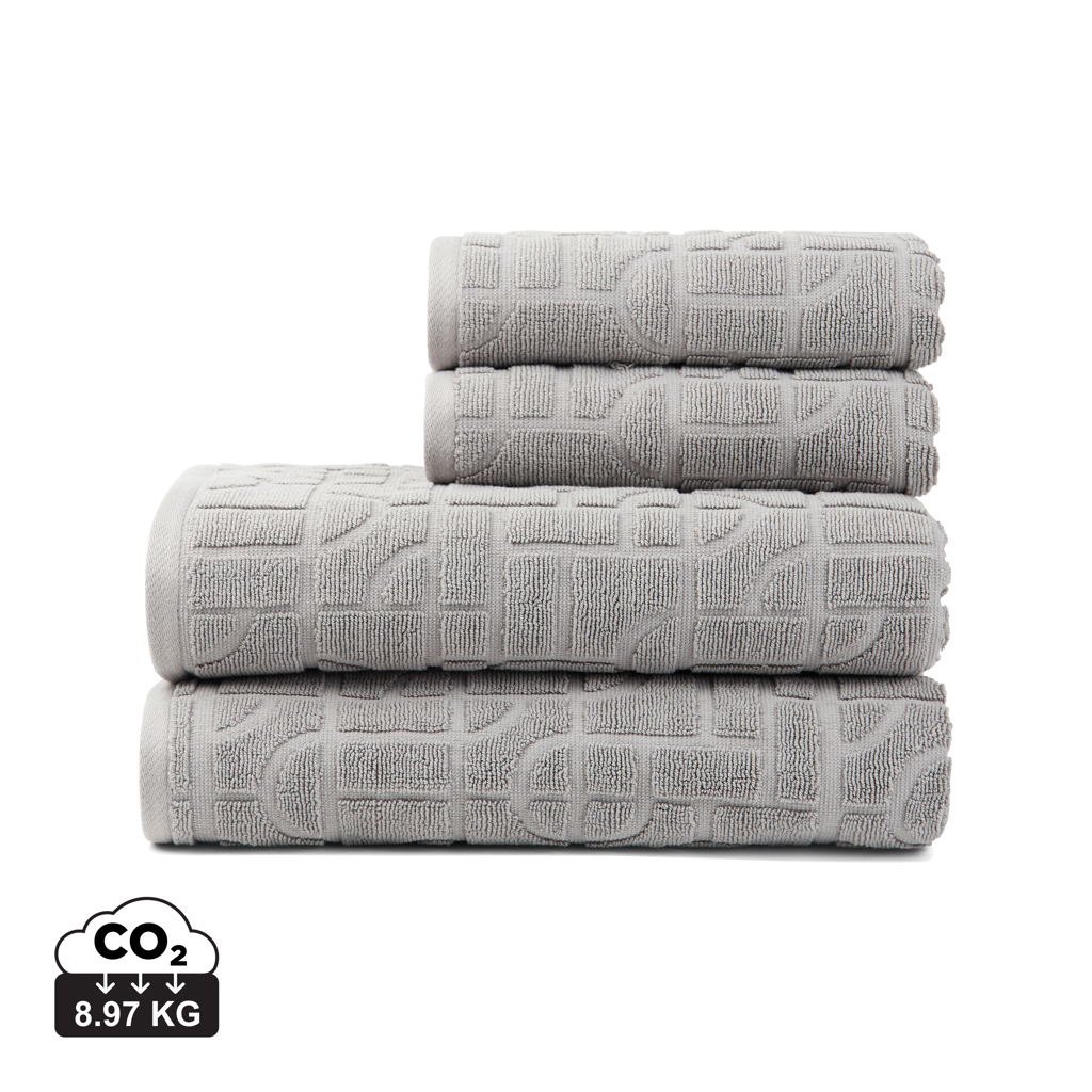 Set de 4 prosoape din bumbac organic VINGA Verso personalizat cu logo