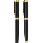 Set de pixuri Swiss Peak Luca deluxe, din material reciclat personalizat cu logo