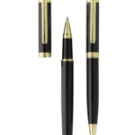 Set de pixuri Swiss Peak Luca deluxe, din material reciclat personalizat cu logo
