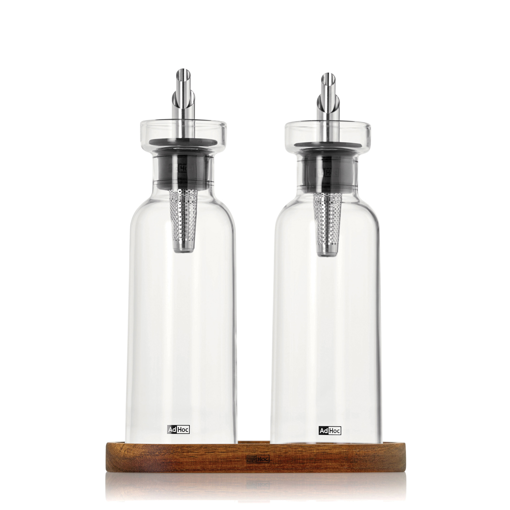 Set dispenser ulei și oțet AdHoc Menage AromaPour 300ml personalizat cu logo