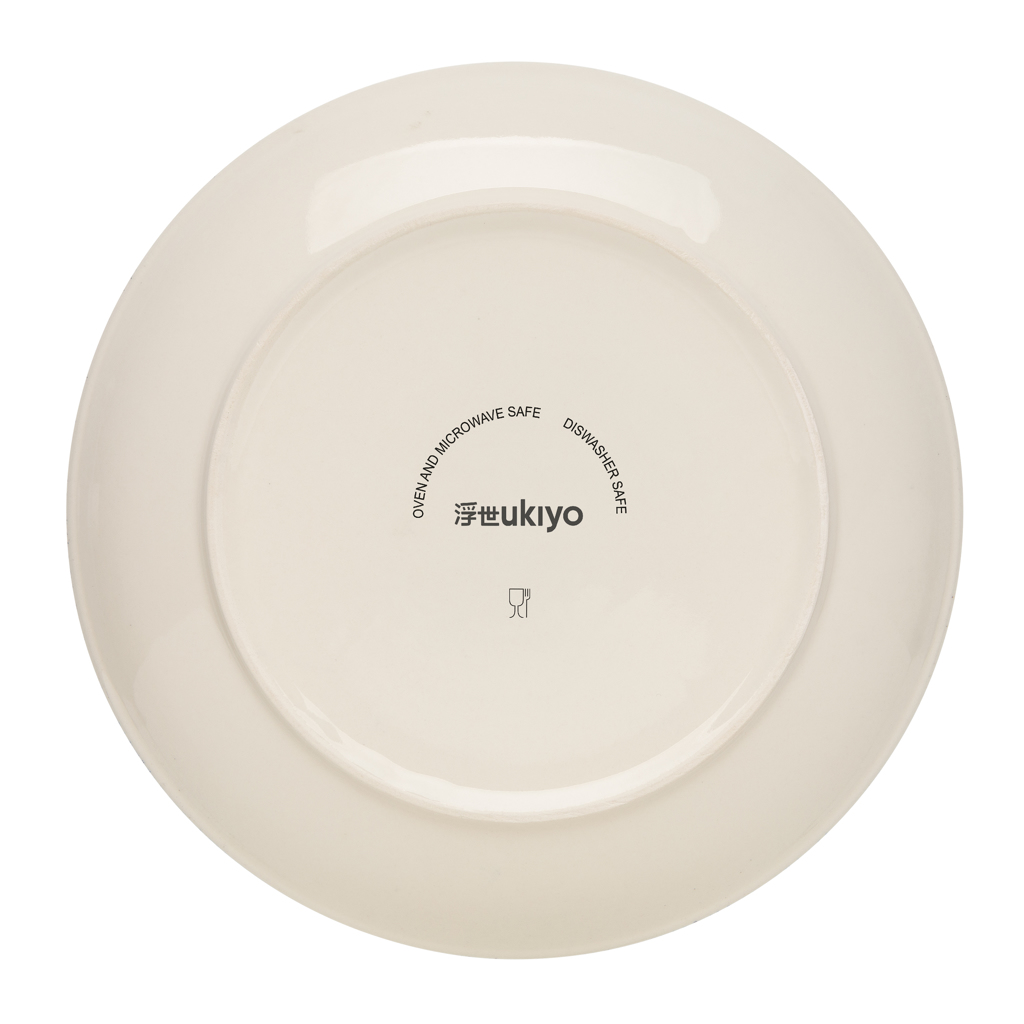 Set două farfurii plate Ukiyo personalizat cu logo