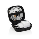 Set încărcare Boost 2 piese 20W Type-C PET reciclat RCS personalizat cu logo