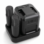 Set karaoke Singvibe, plastic reciclat, cu două microfoane personalizat cu logo
