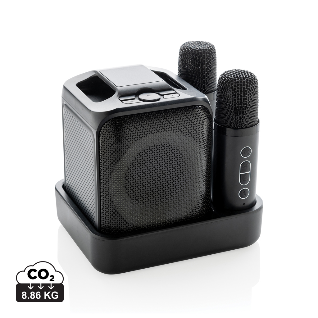 Set karaoke Singvibe, plastic reciclat, cu două microfoane