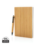 Set notebook A5 și pix din bambus