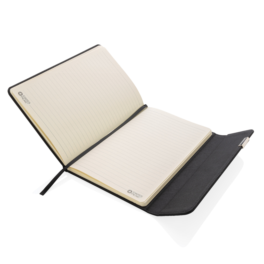 Set notebook A5 și pix Swiss Peak deluxe personalizat cu logo