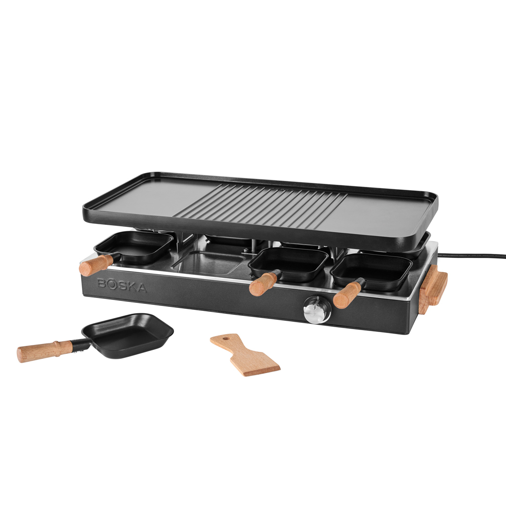 Set raclette BOSKA Gourmet Party (EU tip F) 8 persoane personalizat cu logo