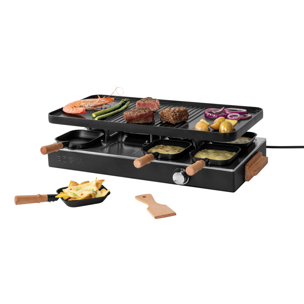 Set raclette BOSKA Gourmet Party (EU tip F) 8 persoane personalizat cu logo