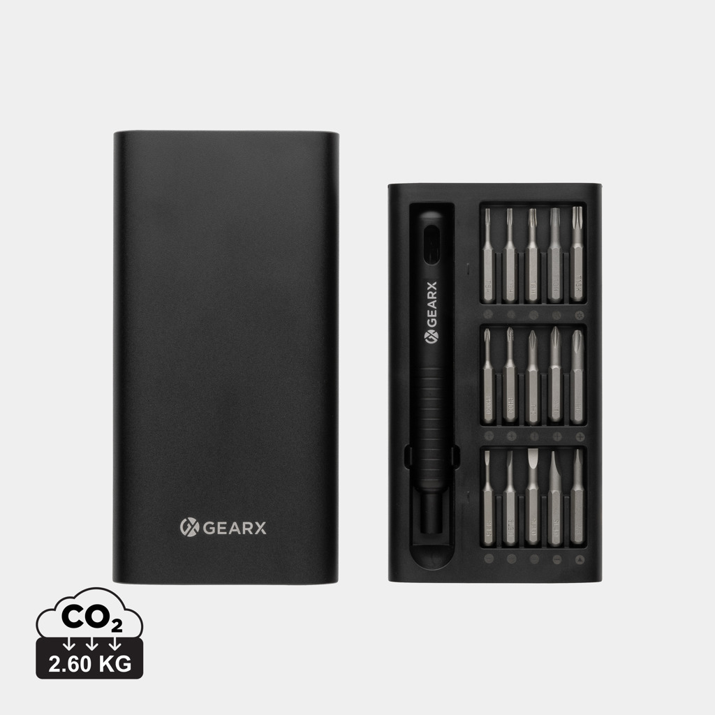 Set șurubelnițe de precizie 31 în 1 Gear X personalizat cu logo