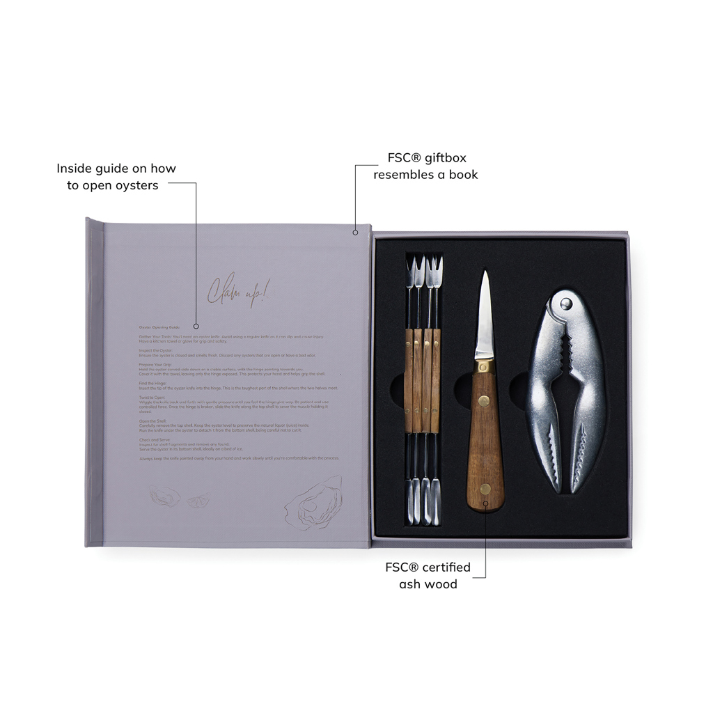 Set VINGA pentru fructe de mare personalizat cu logo