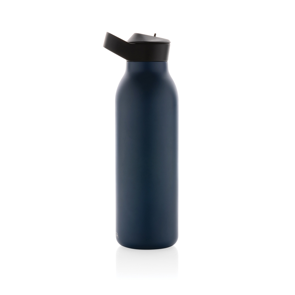 Sticlă apă Avira Ara 500ml cu capac ”fliptop”, oțel RCS personalizat cu logo