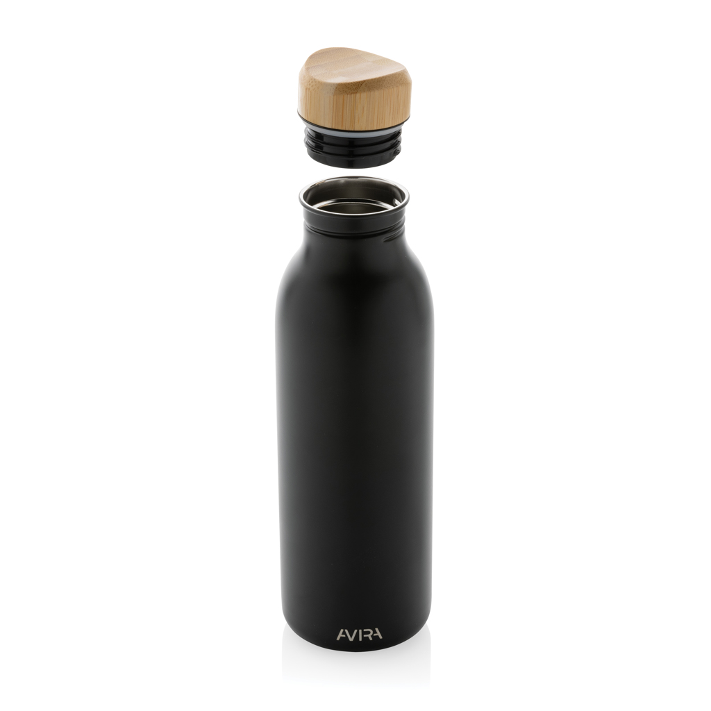Sticlă de apă Avira Alcor 600 ml din oțel reciclat RCS personalizat cu logo