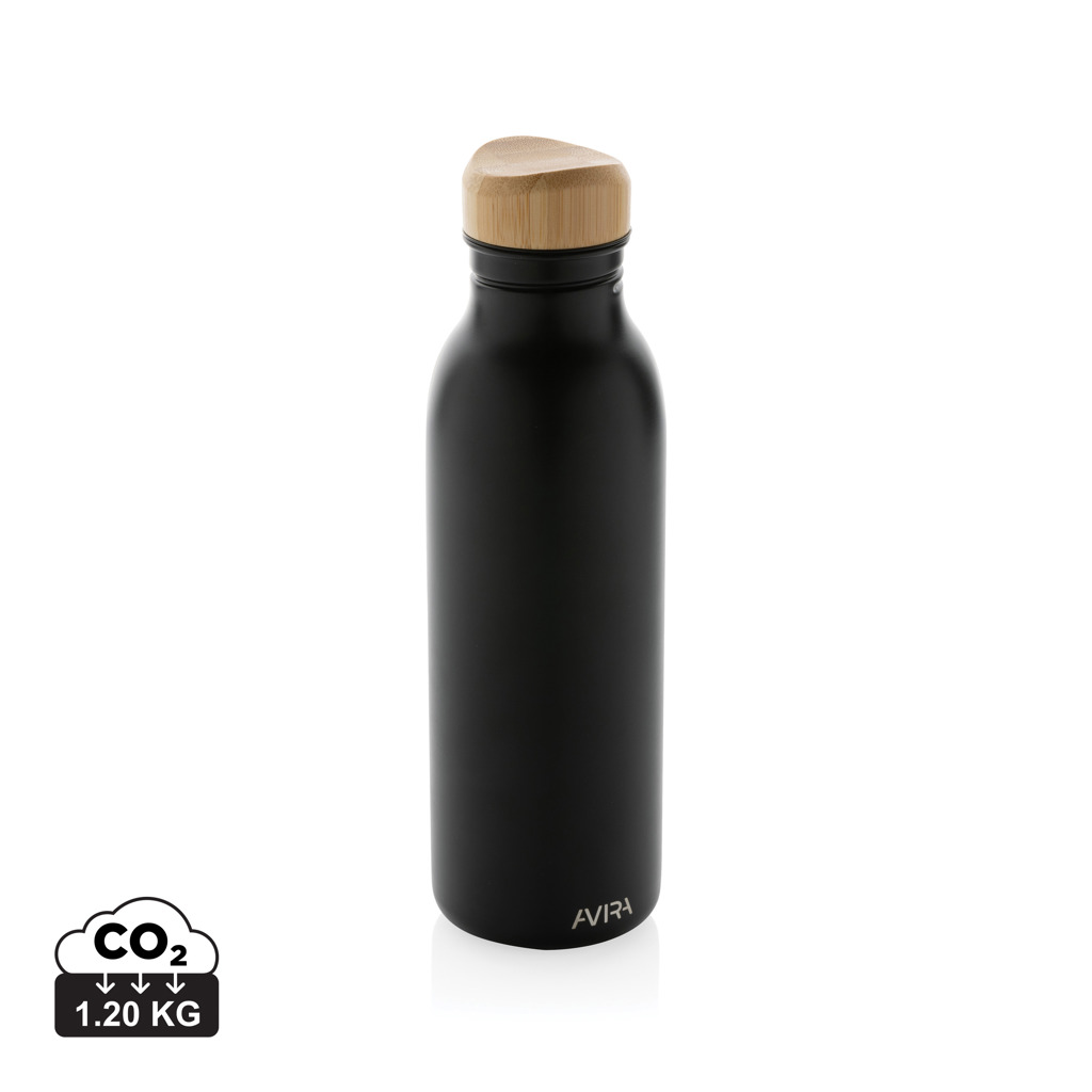 Sticlă de apă Avira Alcor 600 ml din oțel reciclat RCS personalizat cu logo