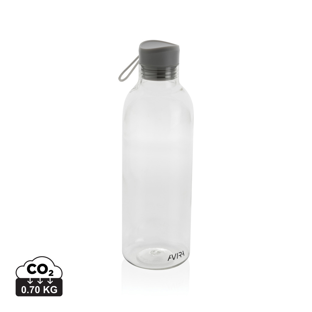 Sticlă de apă Avira Atik de 1L din plastic reciclat RCS personalizat cu logo