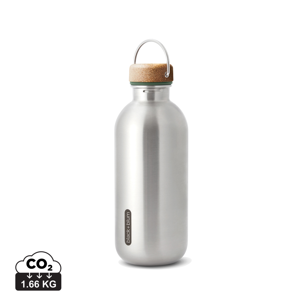 Sticlă de apă Black+Blum din oțel 600ml personalizat cu logo