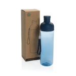 Sticlă de apă etanșă Impact 600 ml din plastic reciclat RCS personalizat cu logo