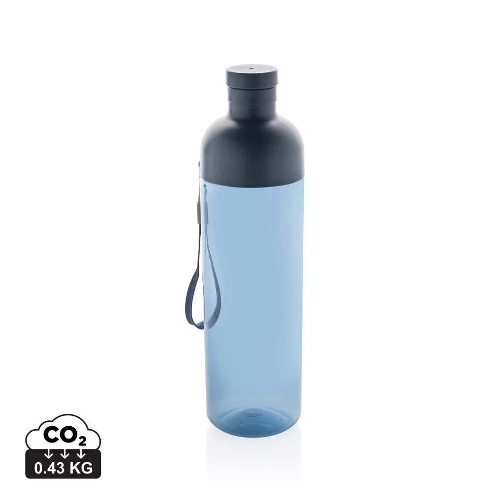 Sticlă de apă etanșă Impact 600 ml din plastic reciclat RCS personalizat cu logo