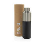 Sticlă de apă Fluid de 600ml, din oțel reciclat RCS personalizat cu logo