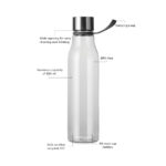 Sticlă de apă VINGA Lean 800ml RPET RCS personalizat cu logo
