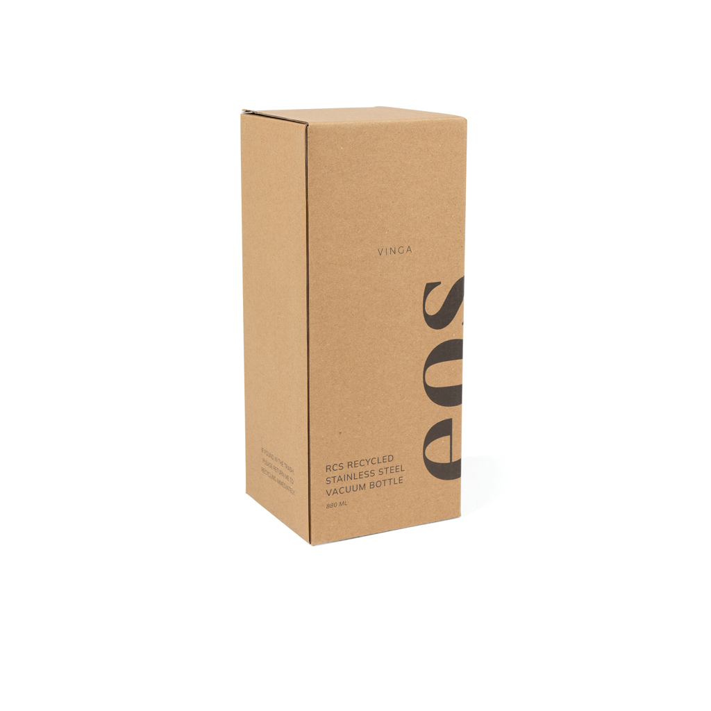 Sticlă reciclata inox VINGA Eos Trek RCS 880 ml personalizat cu logo