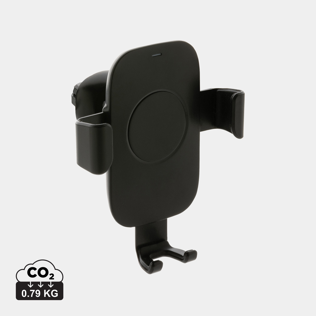 Suport auto cu încărcare wireless 10W plastic reciclat RCS personalizat cu logo