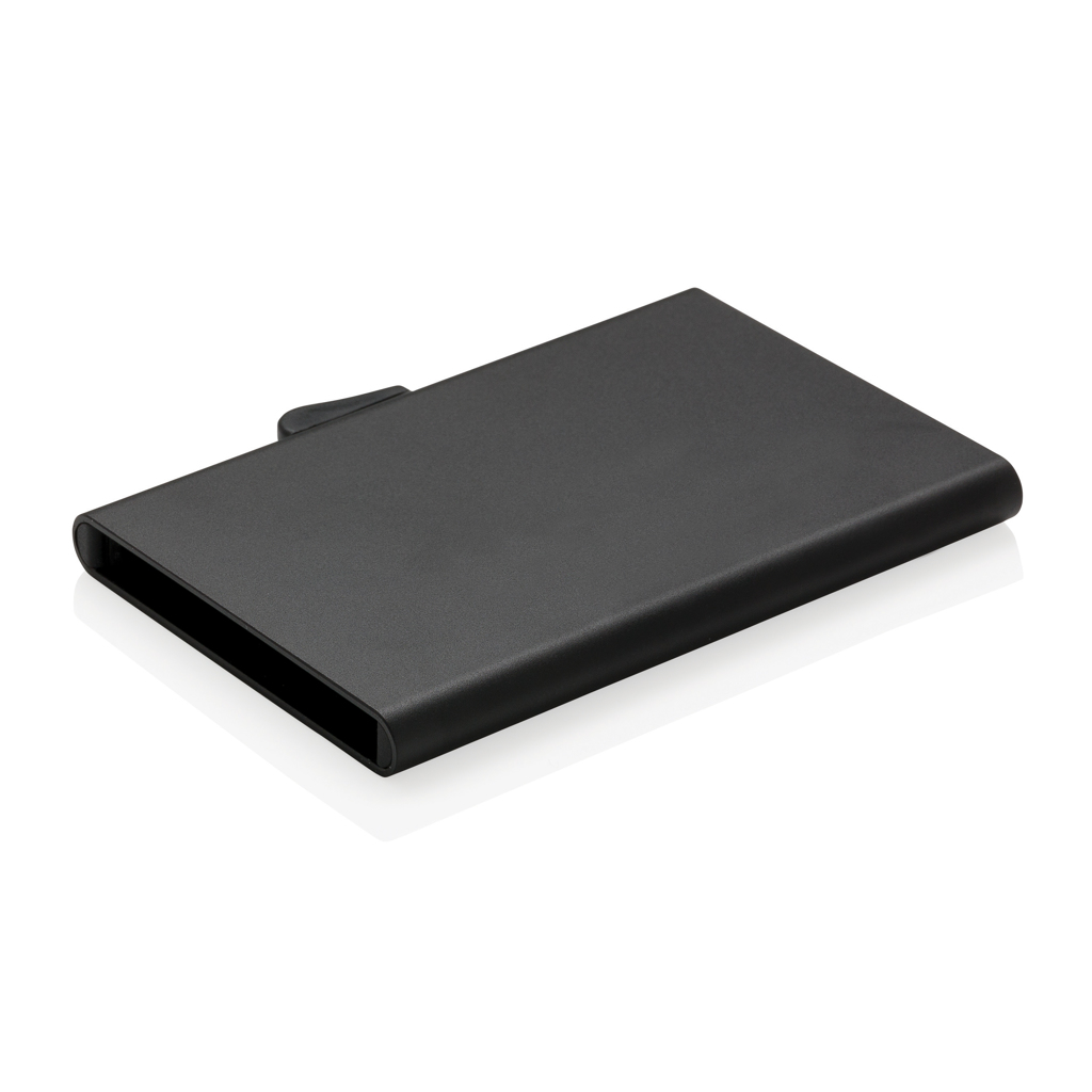 Suport carduri RFID C-Secure din aluminiu personalizat cu logo